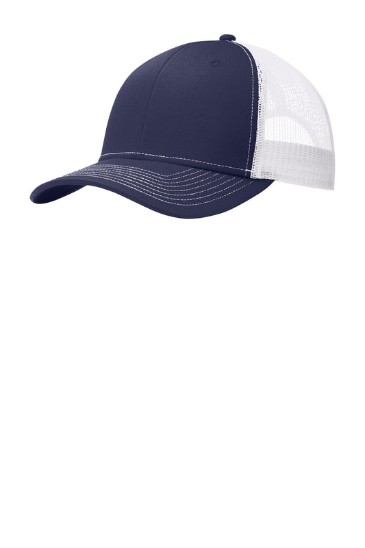 Port Authority Snapback Trucker Cap C402 True Navy/ White