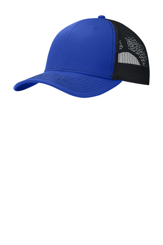 Port Authority Snapback Trucker Cap C402 True Royal/ Black