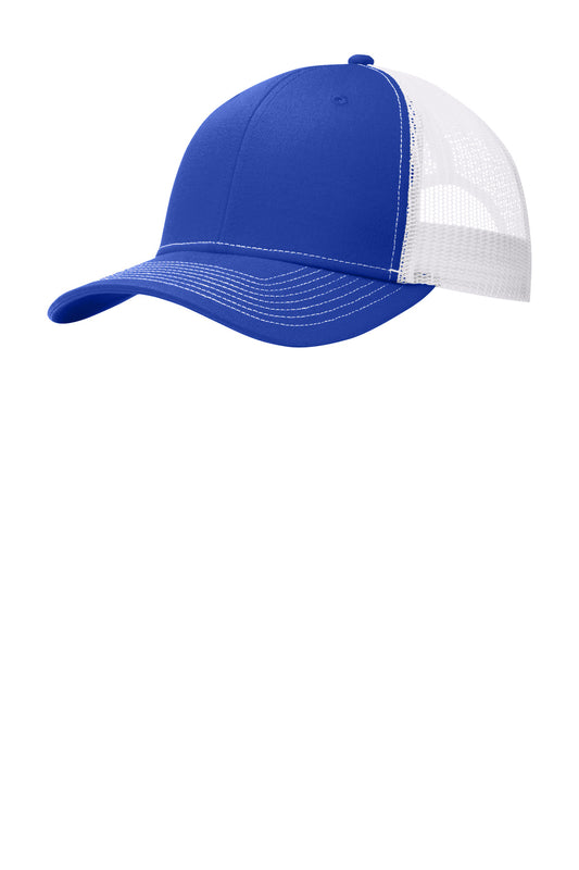 Port Authority Snapback Trucker Cap C402 True Royal/ White
