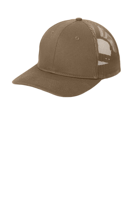 Port Authority Snapback Trucker Cap C402 Woodland Brown