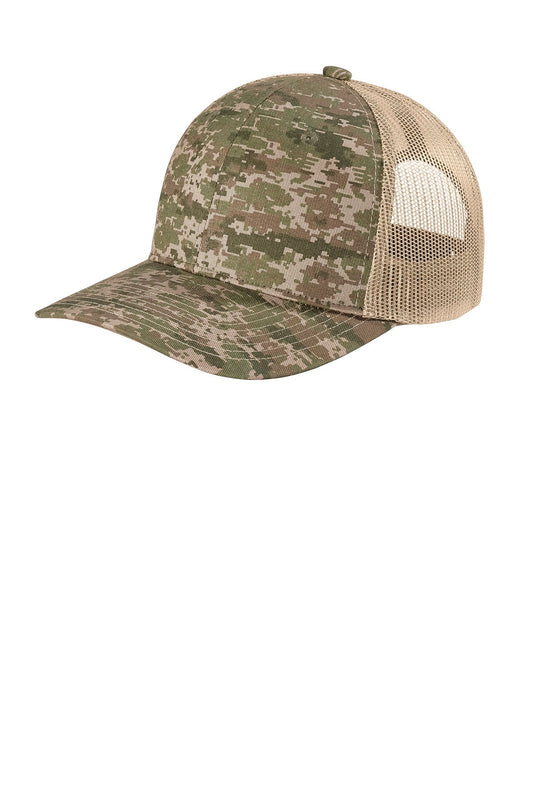 Port Authority Digi Camo Snapback Trucker Cap C404
