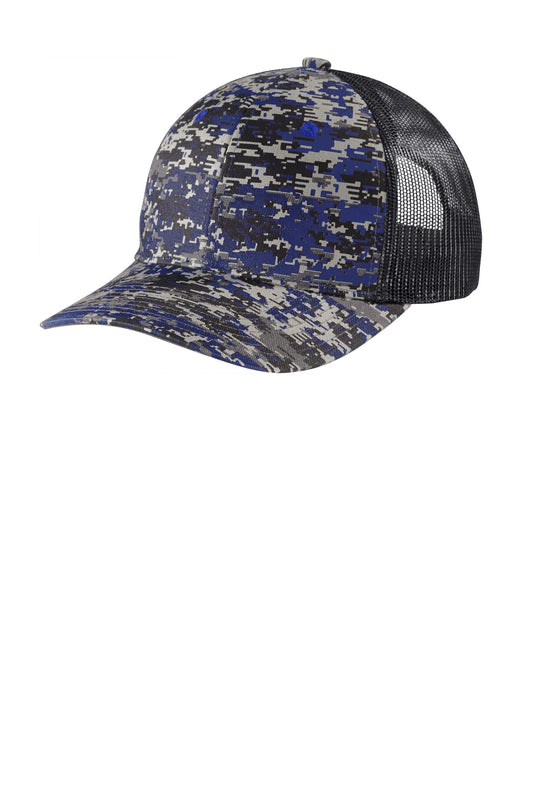 Port Authority Digi Camo Snapback Trucker Cap C404 Patriot Blue Digi/ Grey Steel