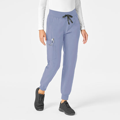 Force Essentials C51113 Jogger Scrub Pants Ceil Blue Model Image Front | Carhartt