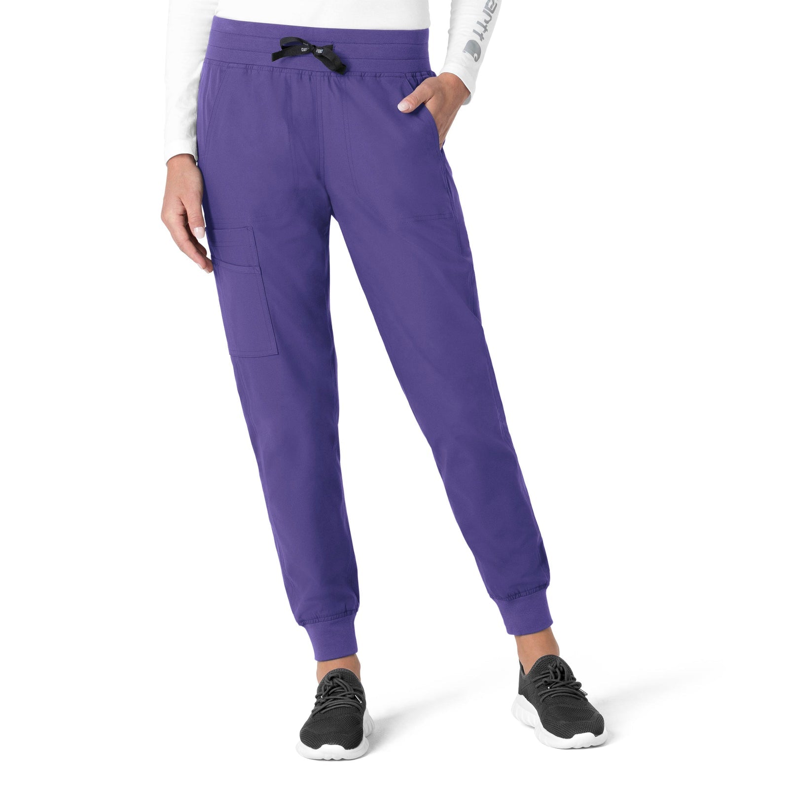 Force Essentials C51113 Jogger Scrub Pant Grape Model Image Front | Carhartt