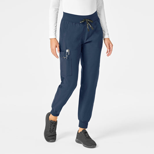 Force Essentials C51113 Jogger Scrub Pants Navy Model Image Front | Carhartt