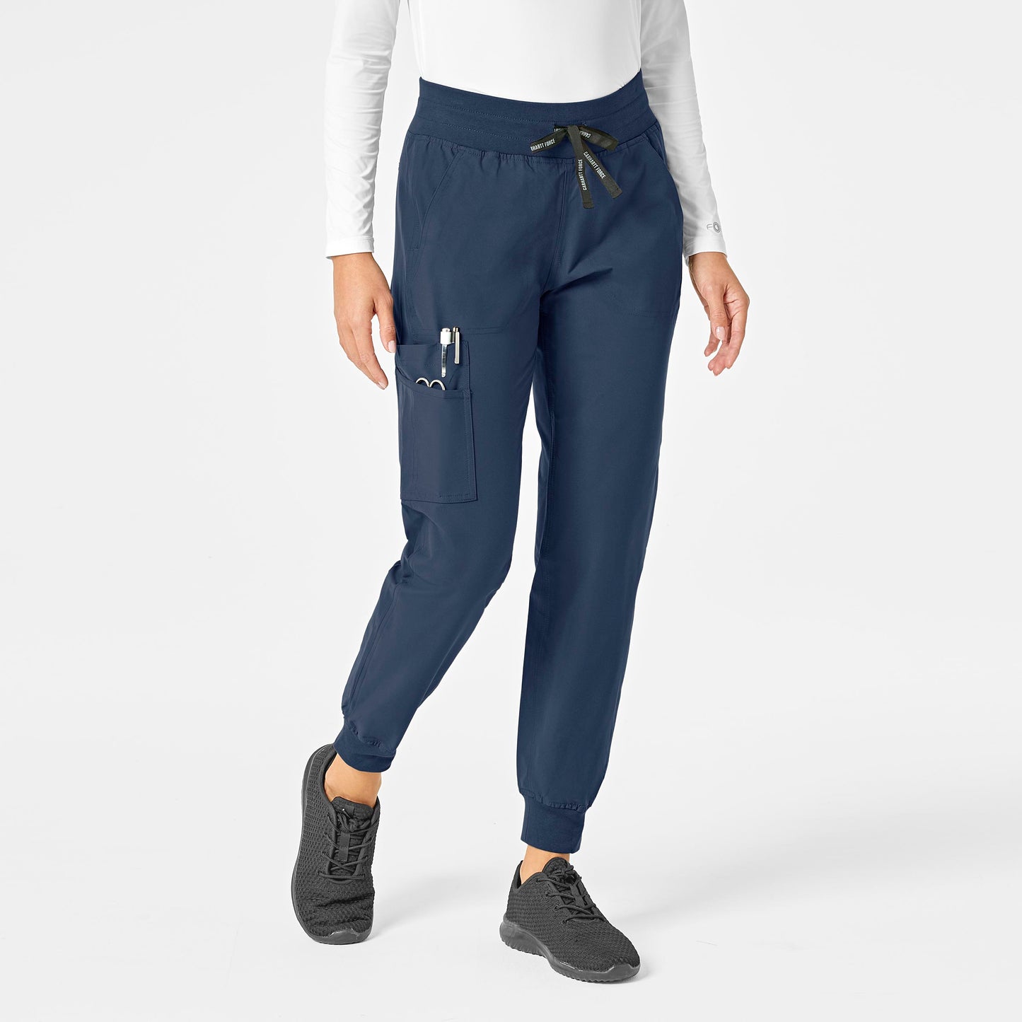 Force Essentials C51113 Jogger Scrub Pant Navy Model Image Front | Carhartt