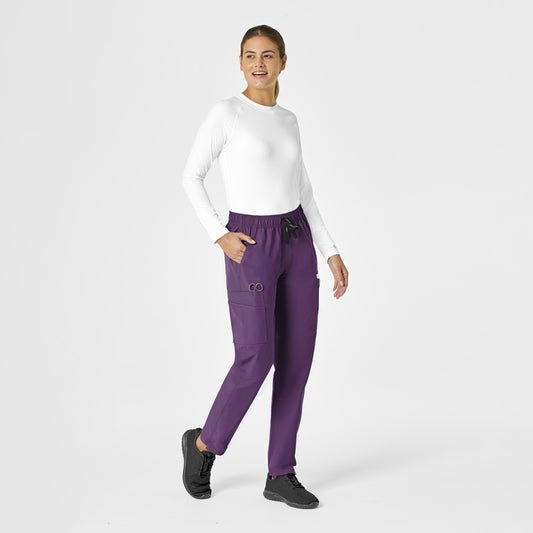 Force Essentials C51213 Straight Leg Scrub Pant Eggplant Model Image Front | Carhartt