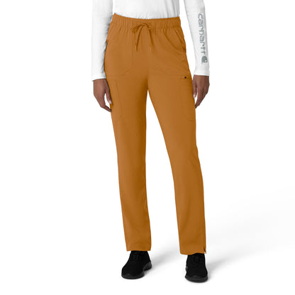 Force Cross-Flex C53210 Straight Leg Cargo Scrub Pants Fox Brown Model Image Front | Carhartt