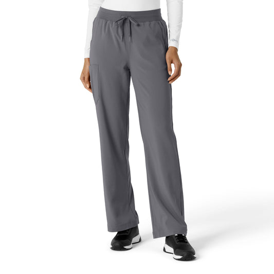 Force Cross-Flex C53310 Boot Cut Scrub Pant Pewter Model Image Front | Carhartt