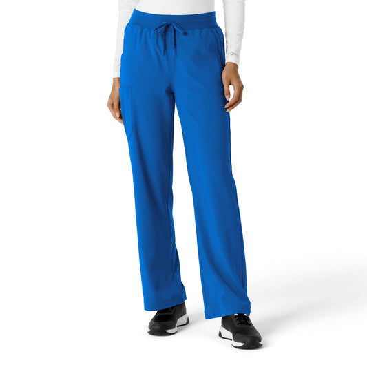 Force Cross-Flex C53310 Boot Cut Scrub Pant Royal Model Image Front | Carhartt