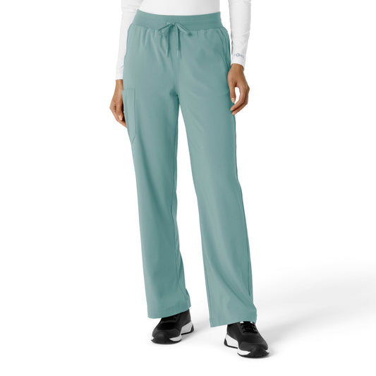 Force Cross-Flex C53310 Boot Cut Scrub Pant Summer Blue Model Image Front | Carhartt