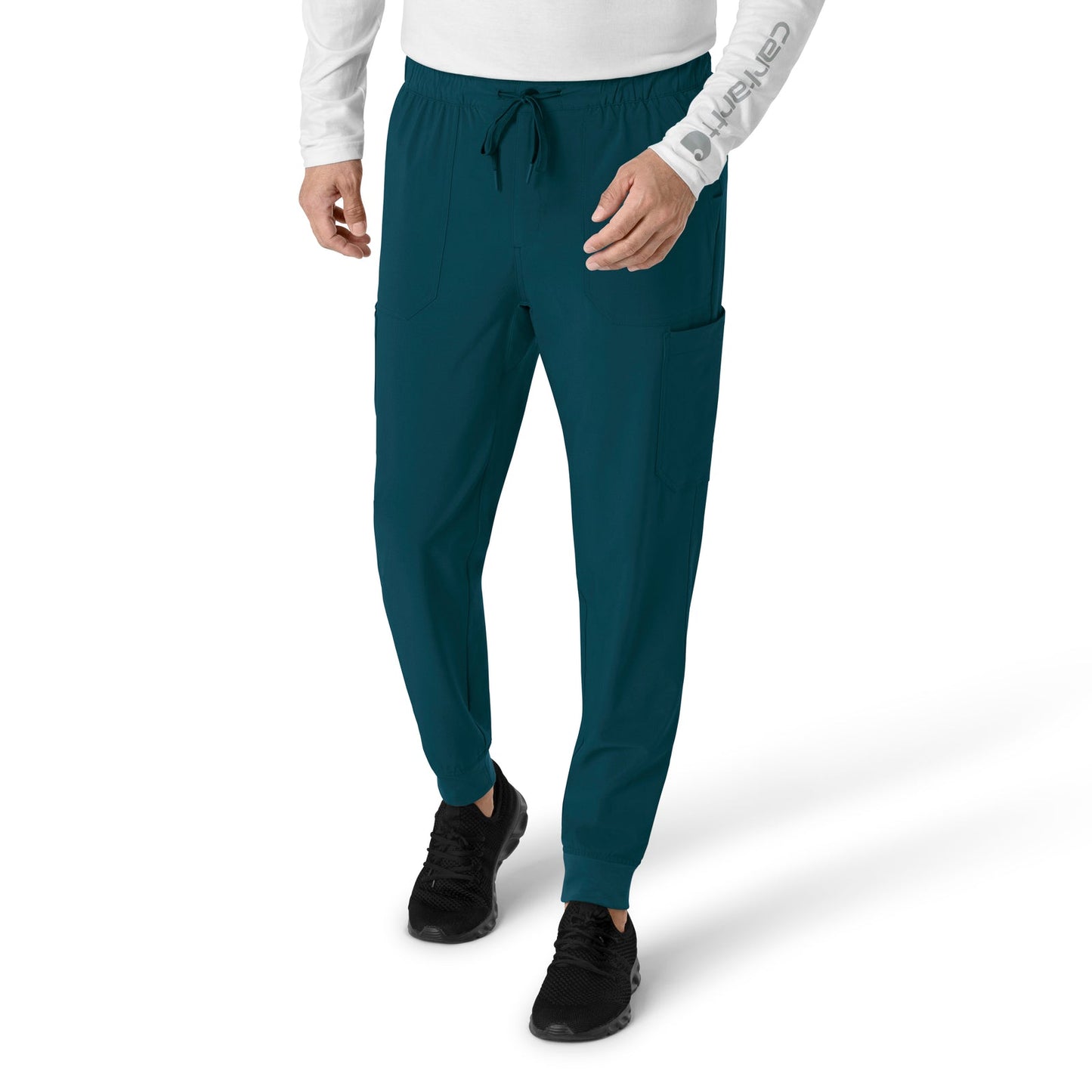 Force Cross-Flex C56310 Men's Jogger Scrub Pant Caribbean Model Image Front | Carhartt