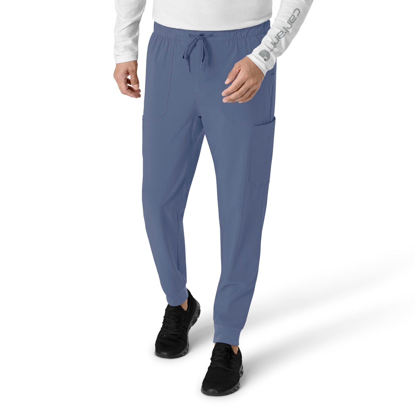 Force Cross-Flex C56310 Men's Jogger Scrub Pant Riverside Model Image Front | Carhartt