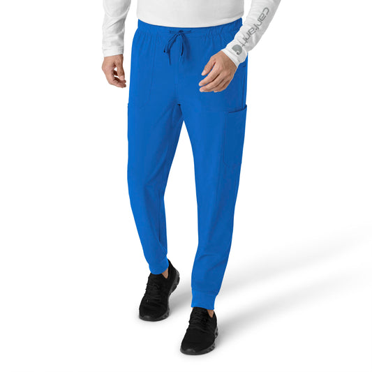 Force Cross-Flex C56310 Men's Jogger Scrub Pants Royal Model Image Front | Carhartt