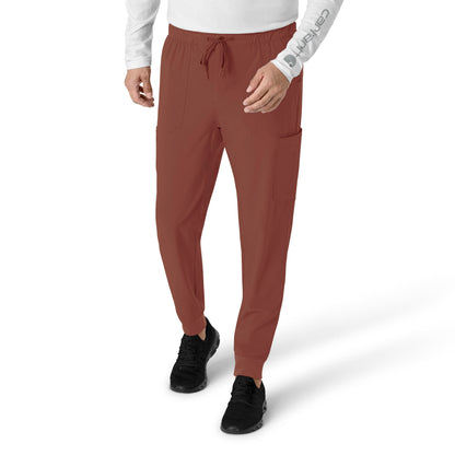 Force Cross-Flex C56310 Men's Jogger Scrub Pants Sable Model Image Front | Carhartt