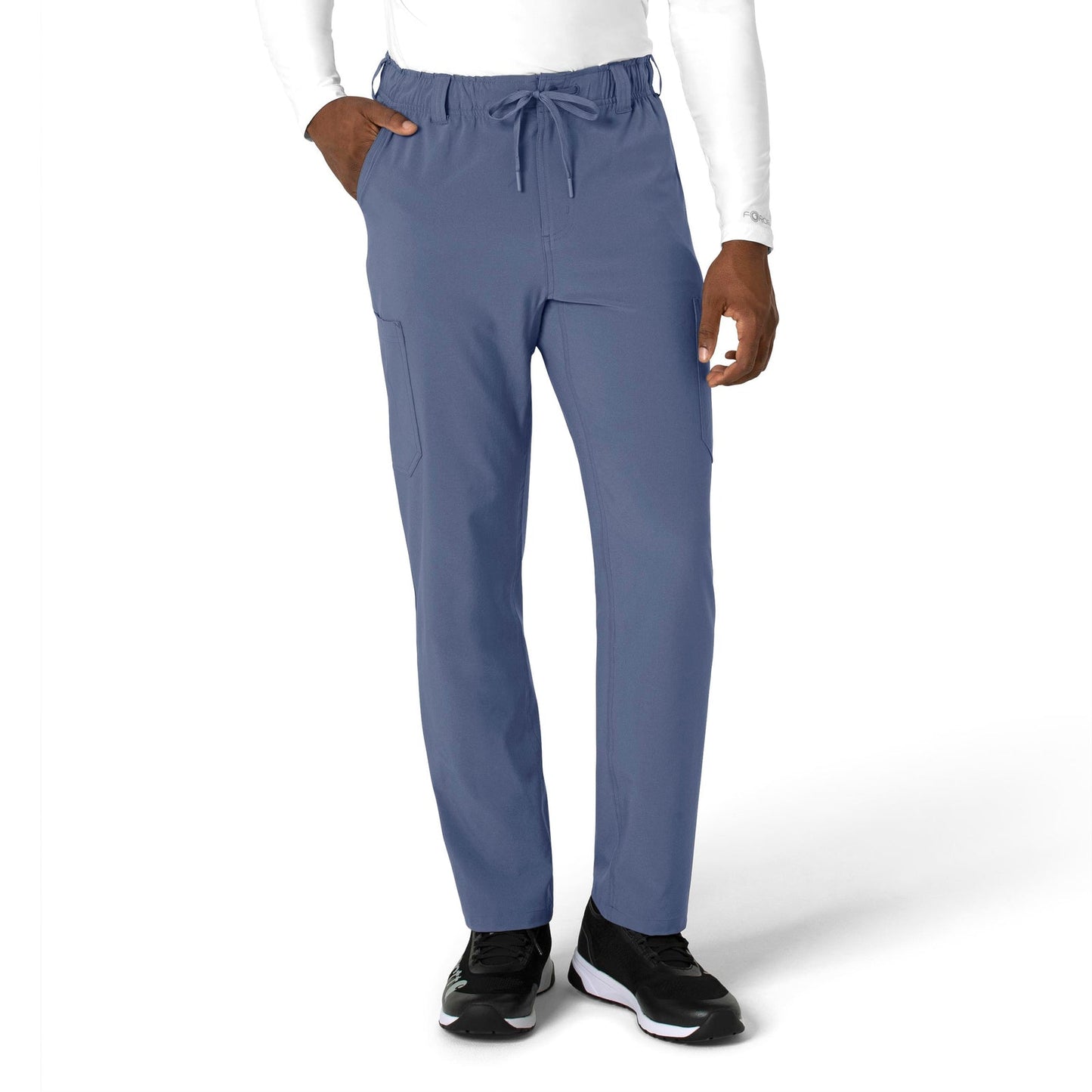 Force Cross-Flex C56410 Men's Straight Leg Scrub Pant Riverside Model Image Front | Carhartt