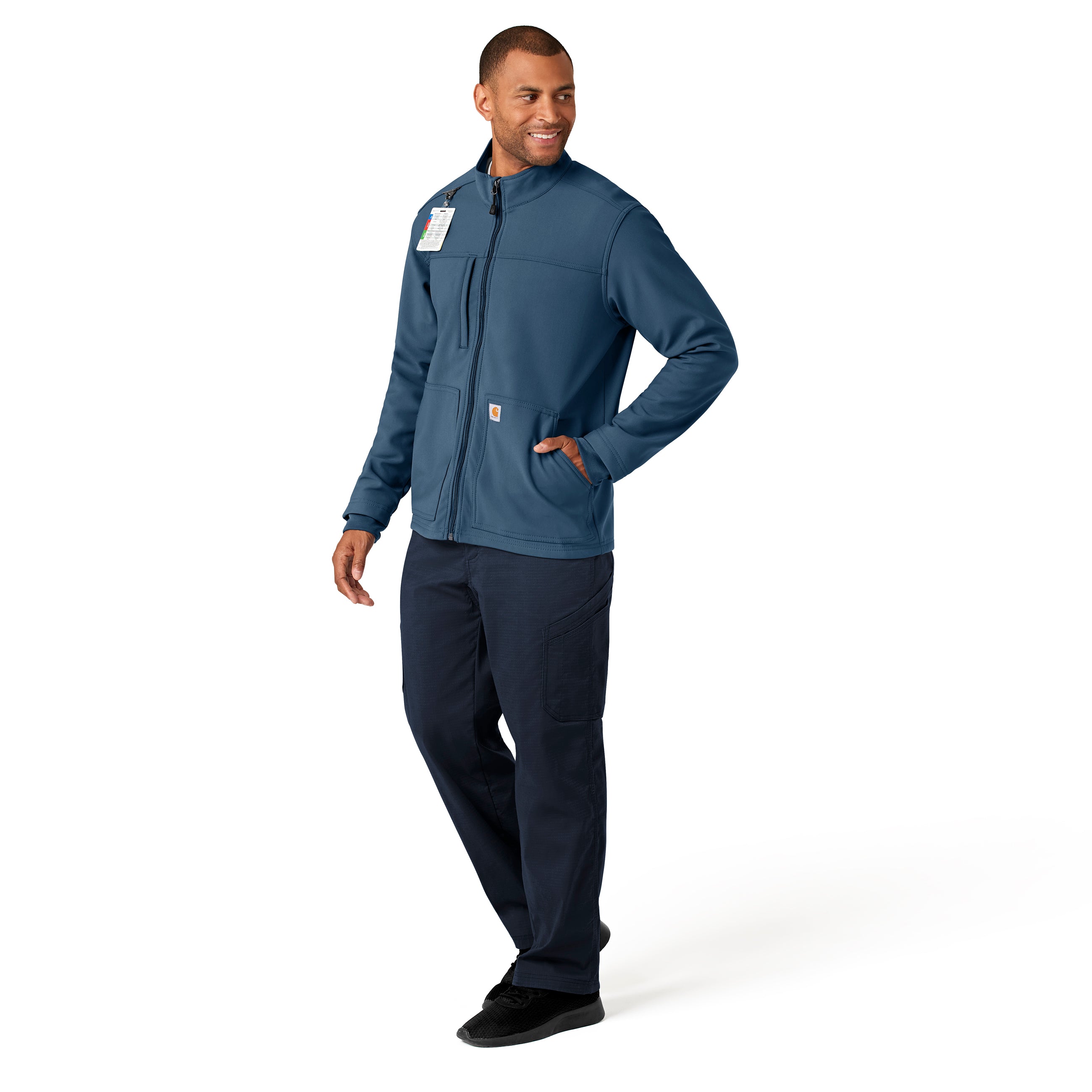 Carhartt Rugged Flex C80023 Men's Bonded Fleece Jacket Storm Blue