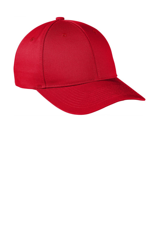 Port Authority Snapback Fine Twill Cap C801 Red