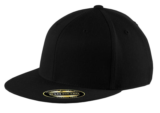 Port Authority Flexfit 210 Flat Bill Cap C808 Black