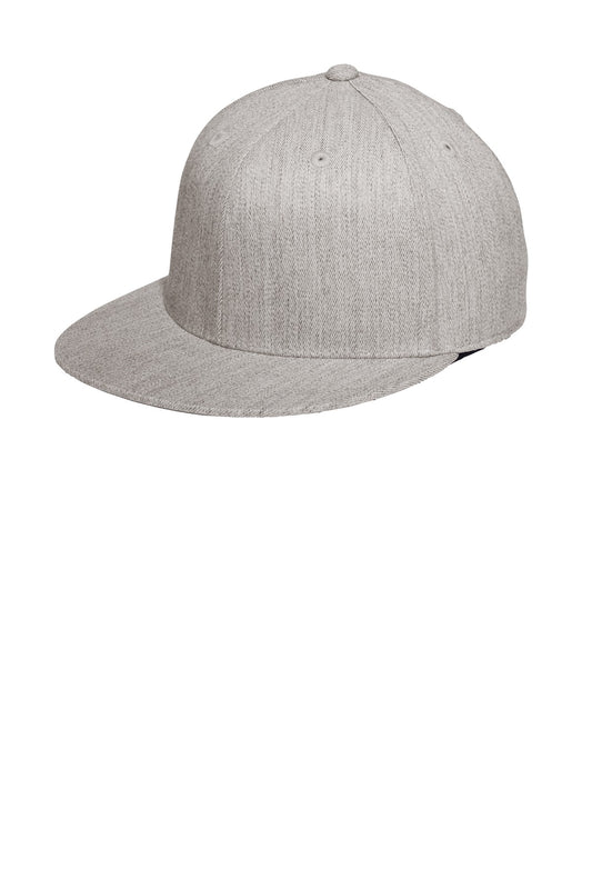 Port Authority Flexfit 210 Flat Bill Cap C808 Heather Grey