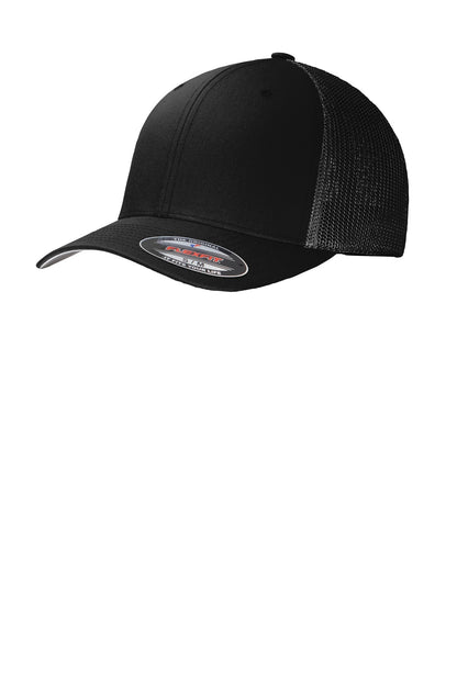 Port Authority Flexfit Mesh Back Cap C812 Black/ Black