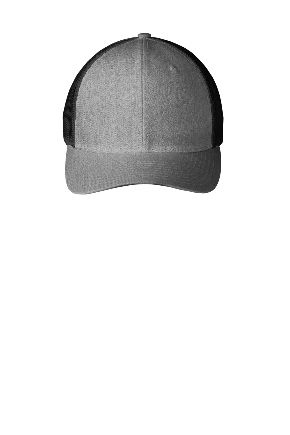 Port Authority Flexfit Mesh Back Cap C812 Heather Grey/ Black