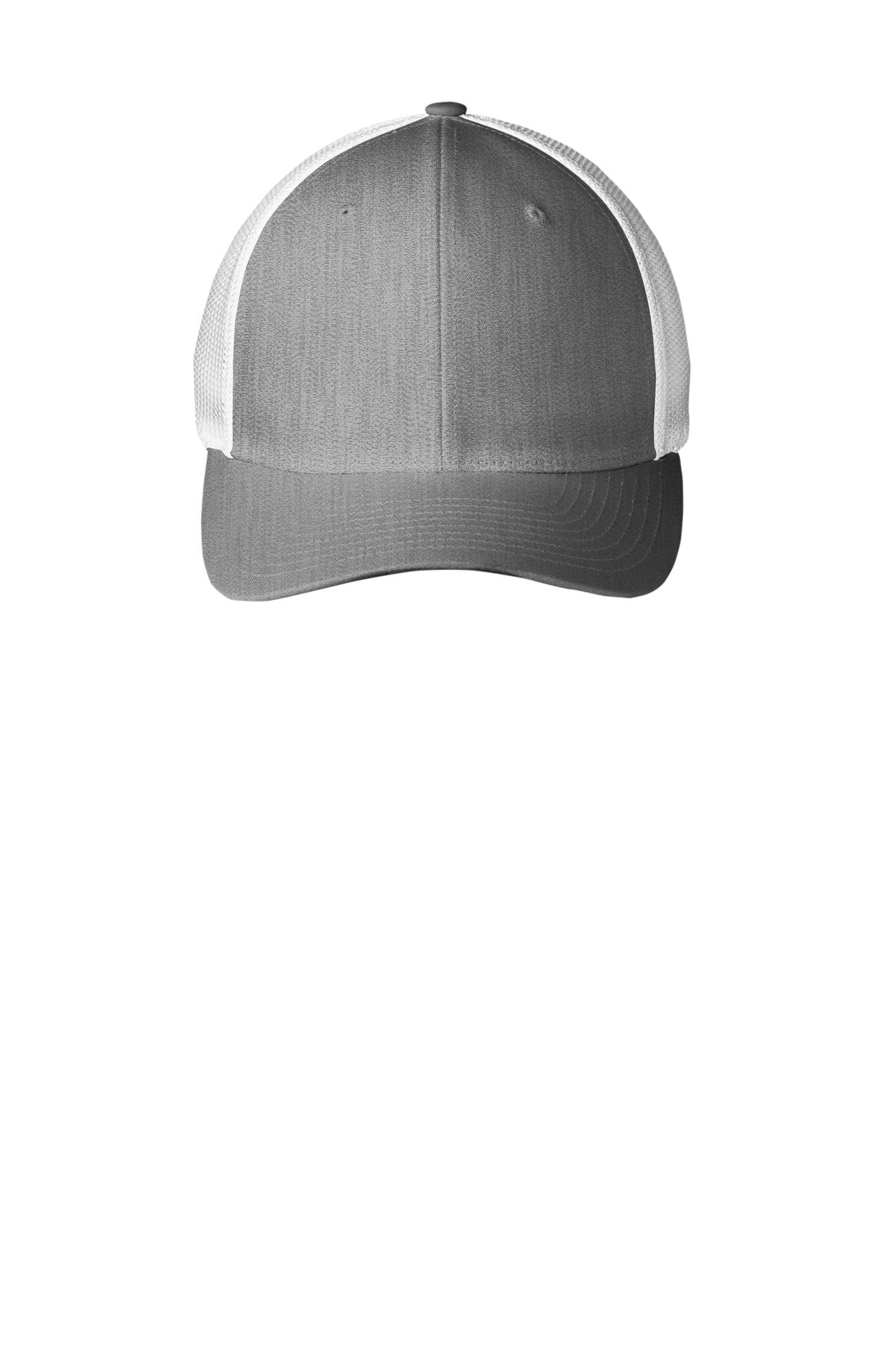 Port Authority Flexfit Mesh Back Cap C812 Heather Grey/ White