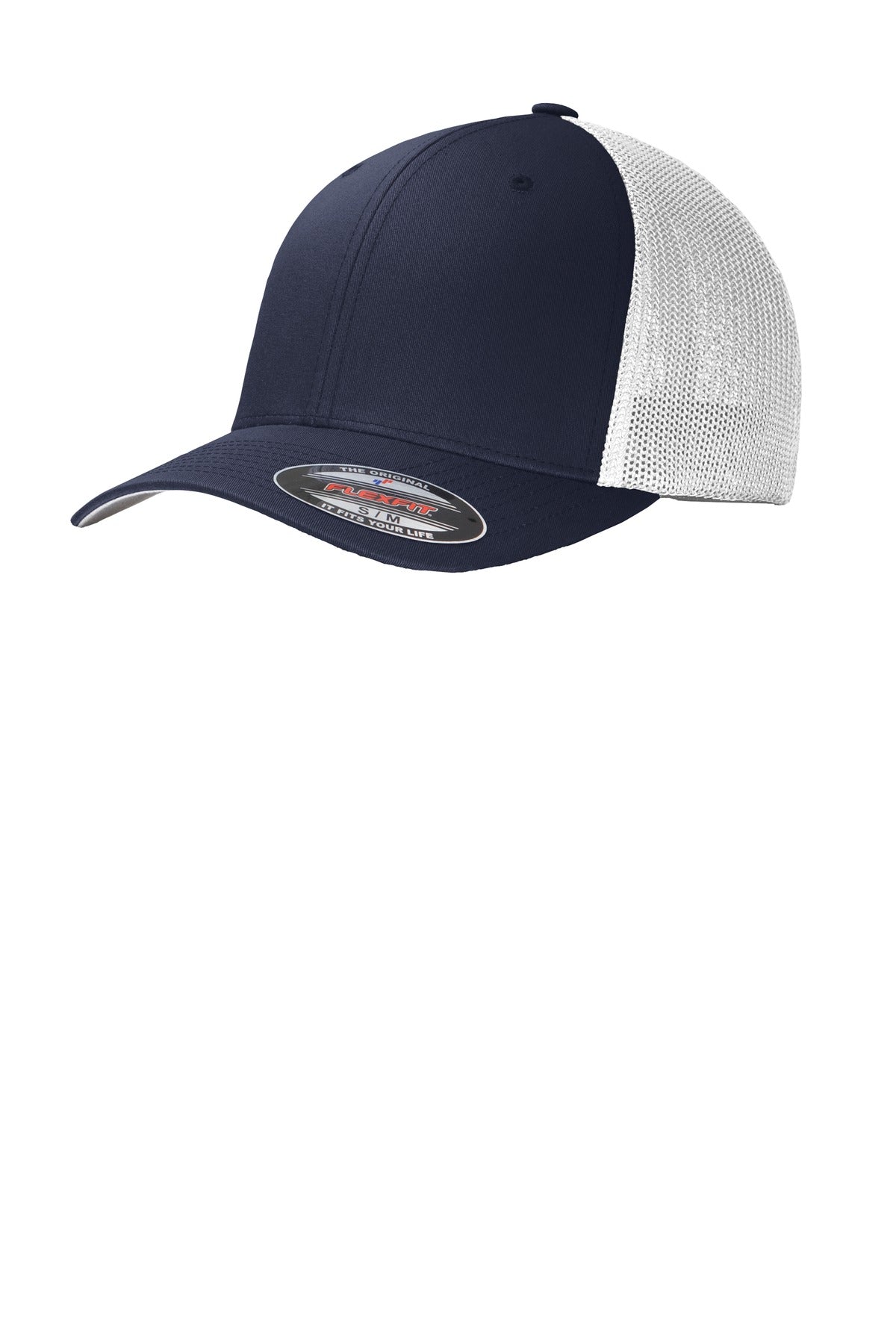 Port Authority Flexfit Mesh Back Cap C812 True Navy/ White