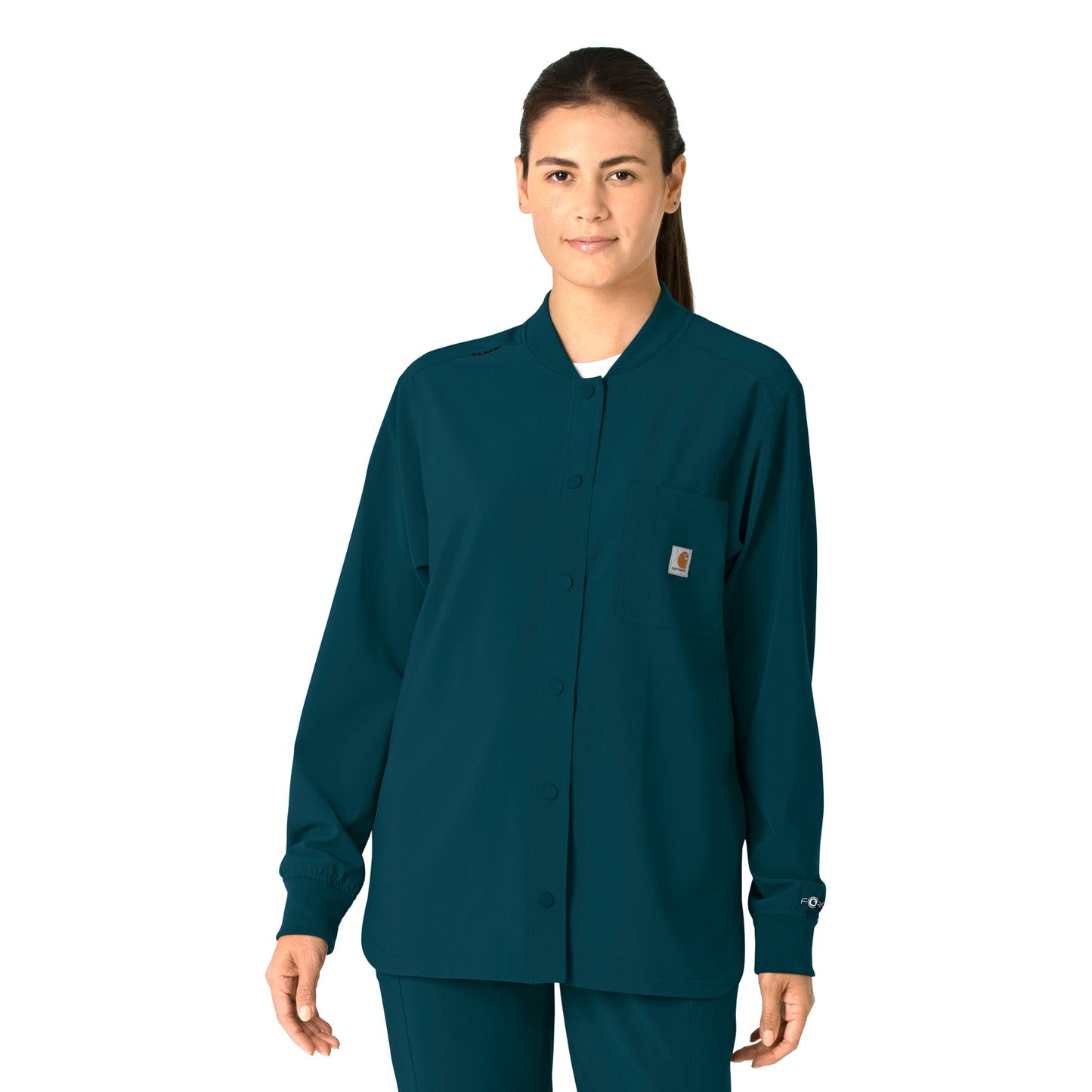 Force Cross-Flex C82210 Shirt Jacket Caribbean Model Image Front | Carhartt