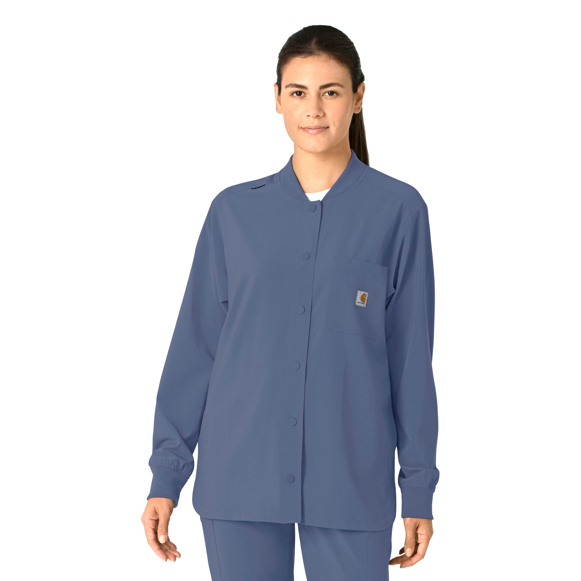 Force Cross-Flex C82210 Shirt Jacket Riverside Model Image Front | Carhartt