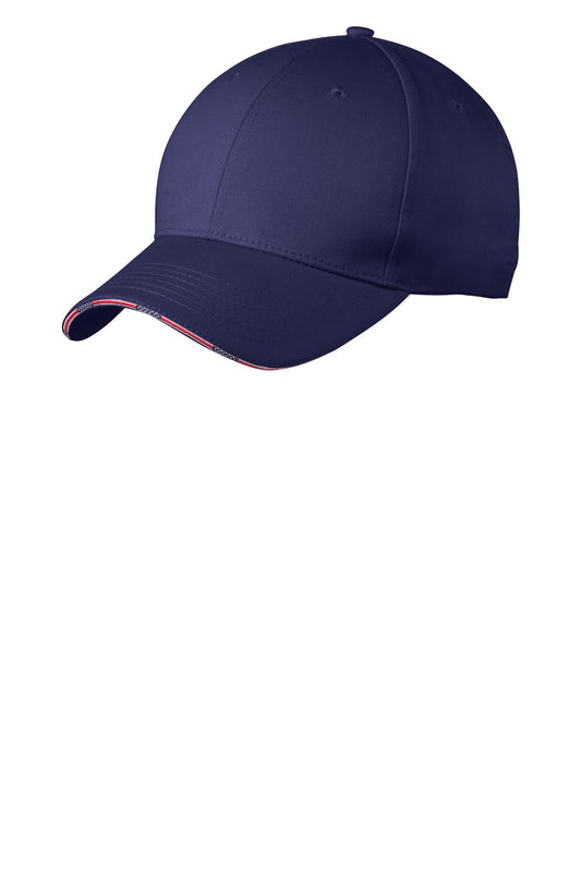 Port Authority Americana Flag Sandwich Cap C829 Blue Crush