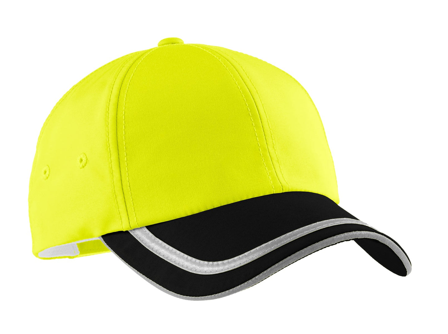 Port Authority Enhanced Visibility Cap.  C836 Safety Yellow/ Black