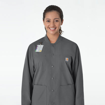 Force Essentials C85013 Unisex Chore Coat Pewter Model Image Front | Carhartt