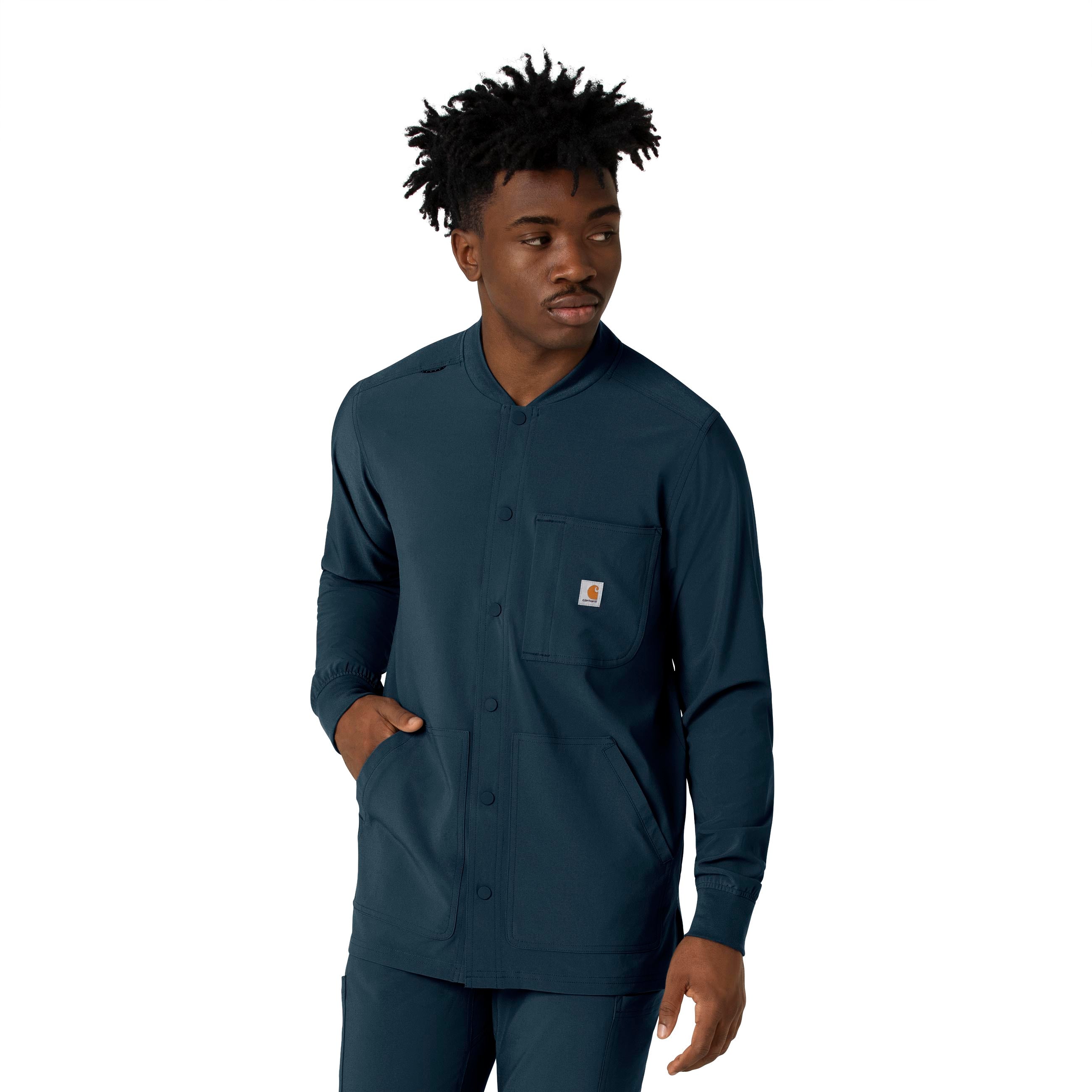 Carhartt Force Cross-Flex C86210 Men's Shirt Jacket Navy – Med Threads