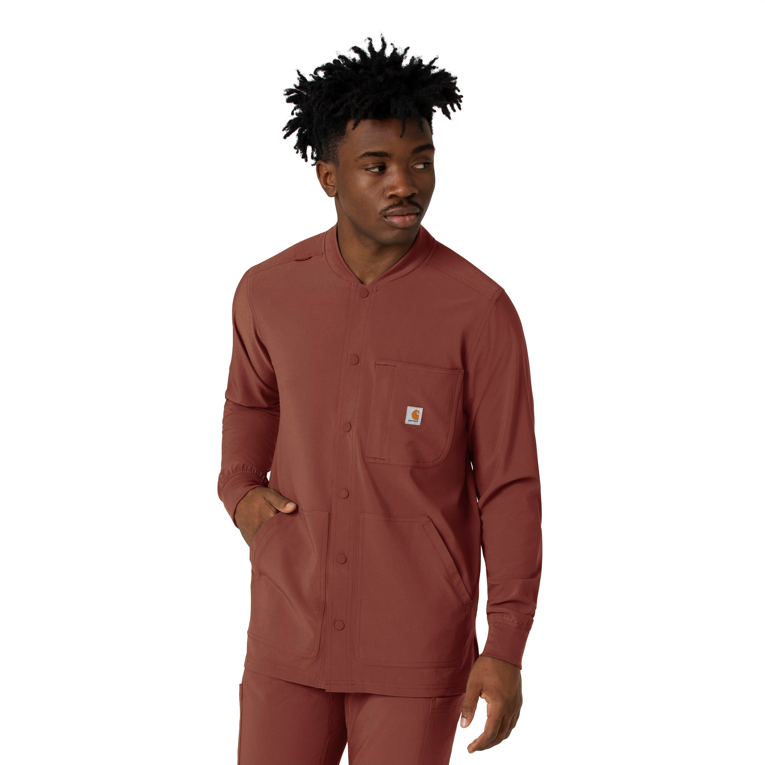 Carhartt Force Cross-Flex C86210 Men's Shirt Jacket Sable – Med