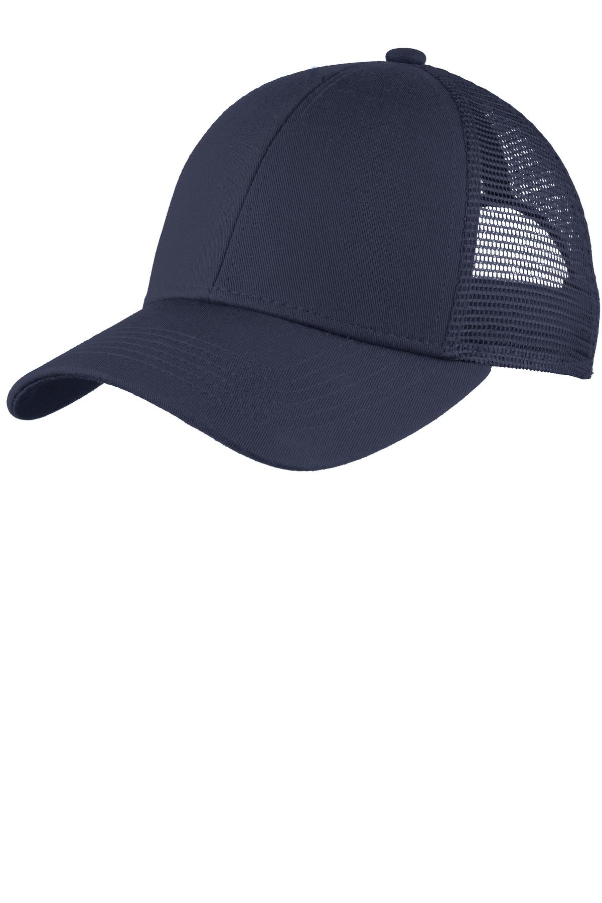 Port Authority Adjustable Mesh Back Cap C911 True Navy