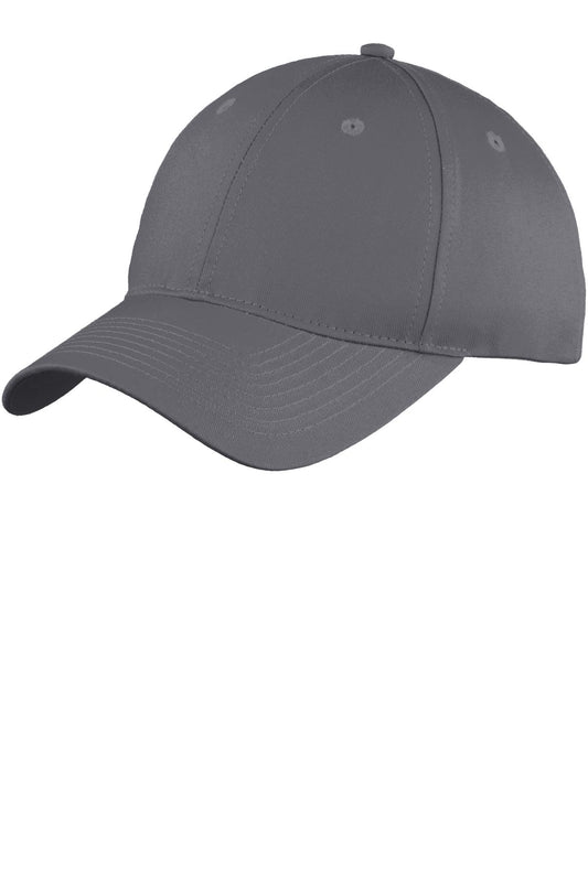 Port Authority Youth Six-Panel Unstructured Twill Cap YC914 Charcoal