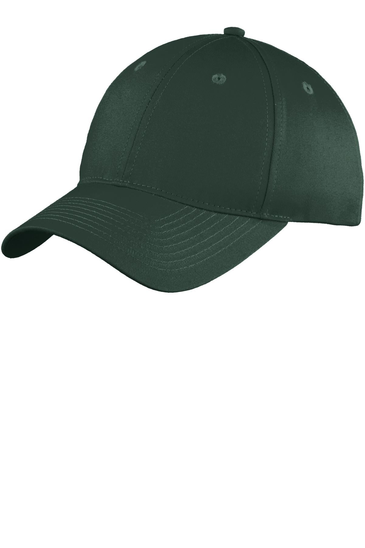 Port Authority Six-Panel Unstructured Twill Cap C914 Hunter