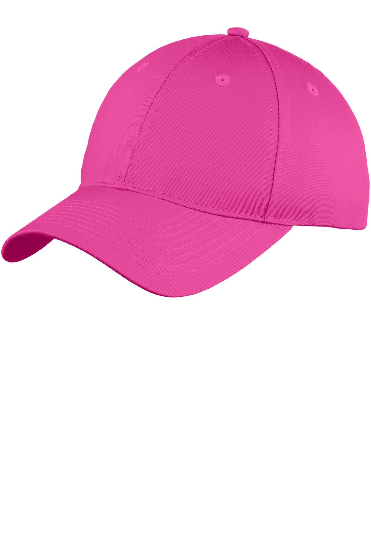Port Authority Six-Panel Unstructured Twill Cap C914 Sangria