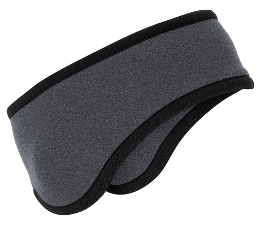 Port Authority Two-Color Fleece Headband C916 Midnight Heather