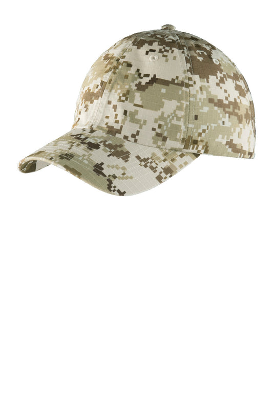 Port Authority Digital Ripstop Camouflage Cap C925 Sand Camo