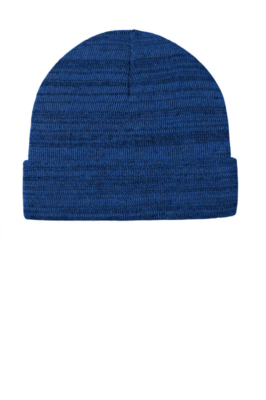 Port Authority Knit Cuff Beanie C939 True Royal Heather