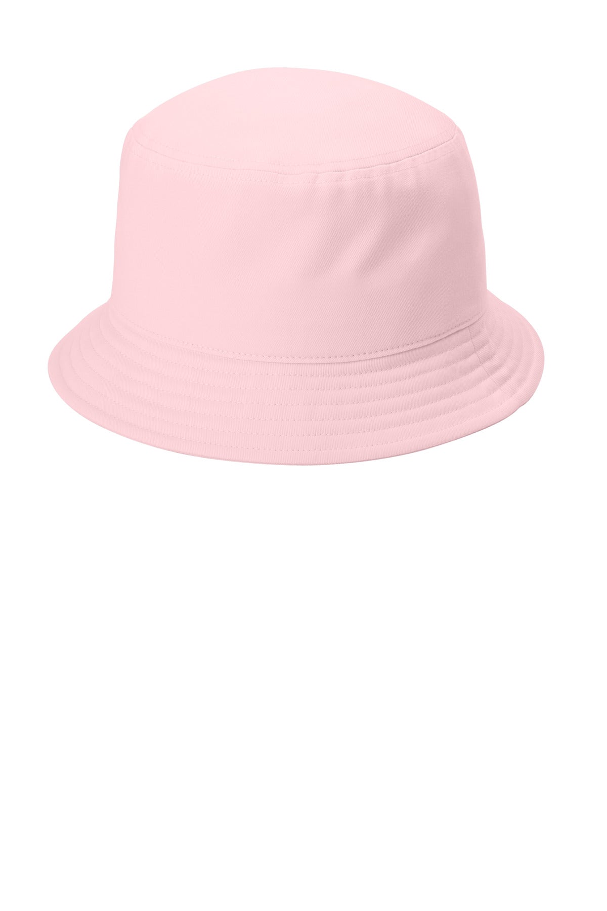 Port Authority Twill Short Brim Bucket Hat C976 Cloud Pink