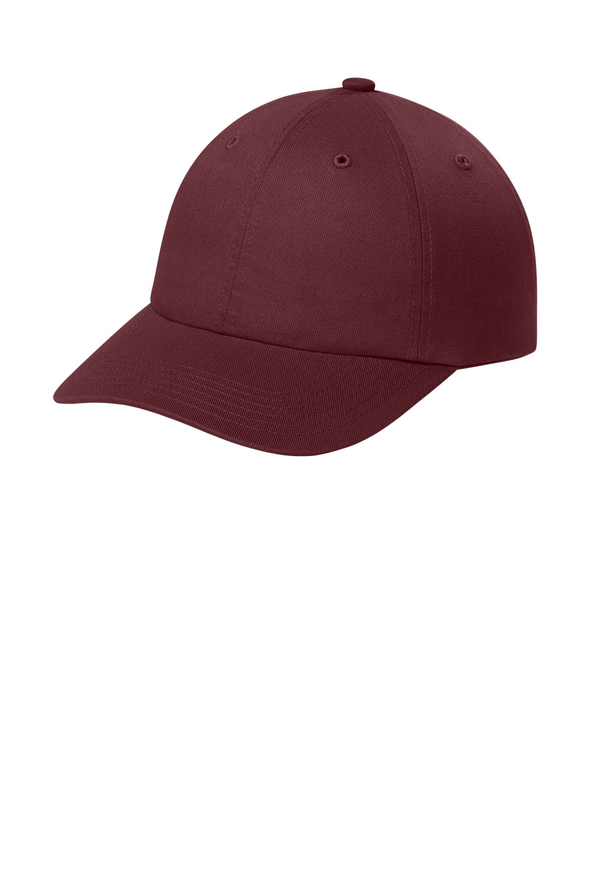 Port Authority Wearever Unstructured Twill Snapback Cap C992 Burgundy