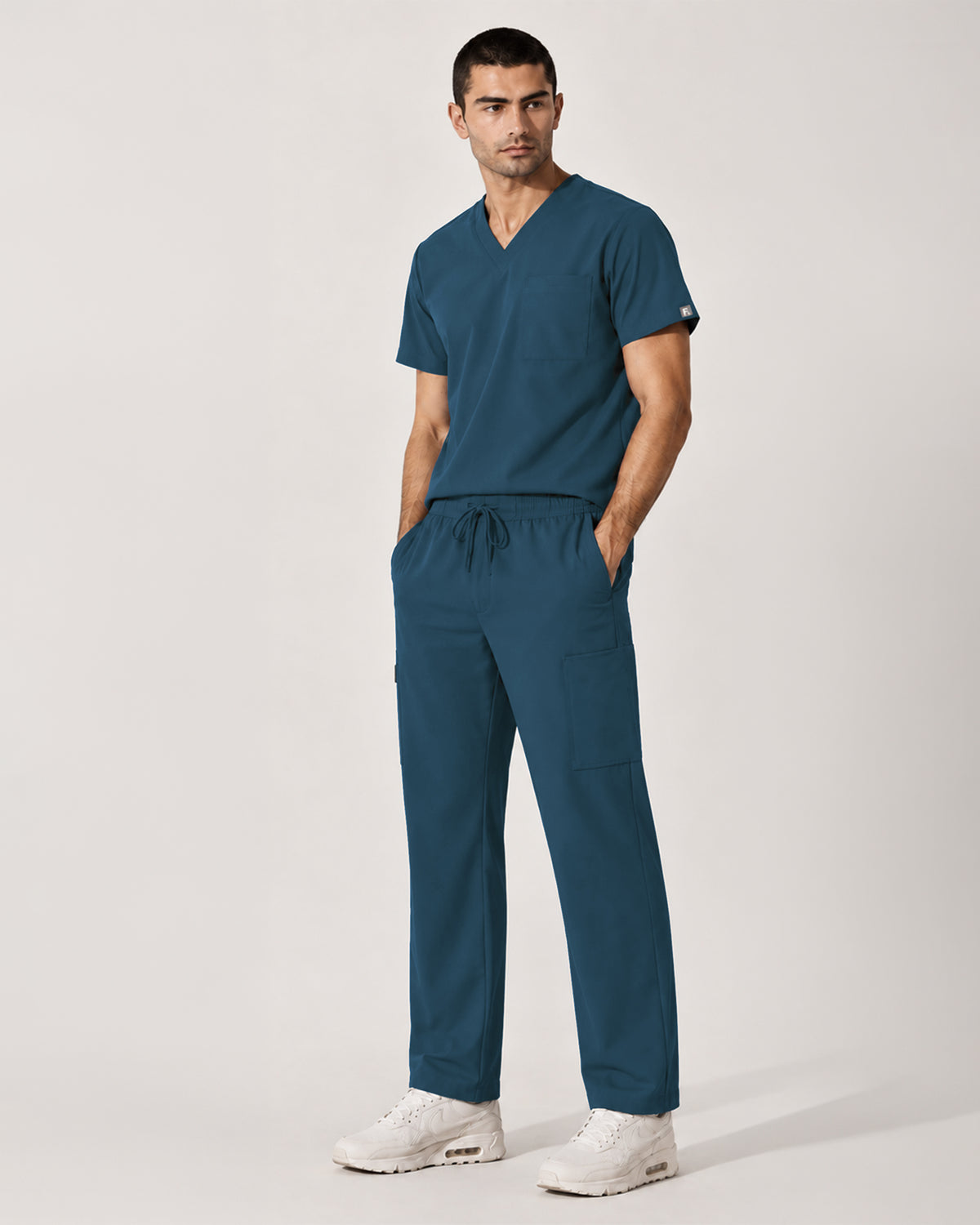 Foundry Men's 1505 Cobalt Men'S 1 Pocket V-Neck Top Caribbean