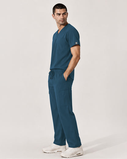 Foundry Men's 1505 Cobalt Men'S 1 Pocket V-Neck Top Caribbean