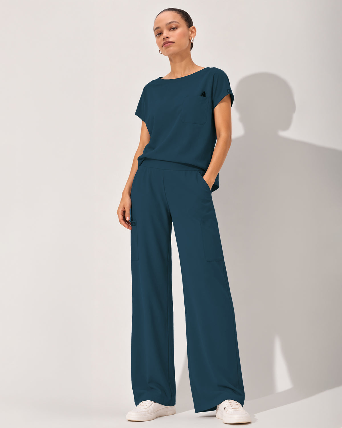 Foundry Women's 2205 Sierra 5 Pocket Wide Leg Pant Caribbean