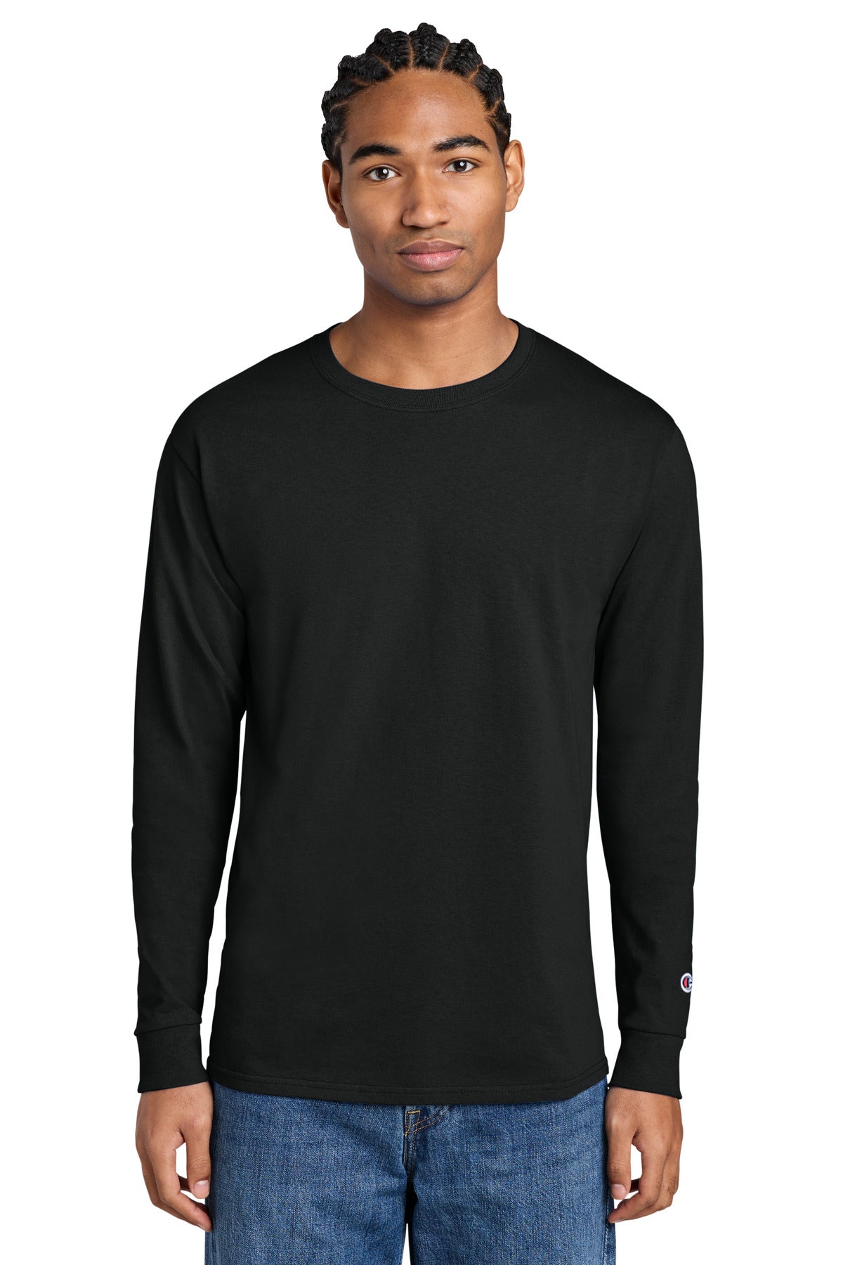 Champion Jersey Long Sleeve Tee CC8C Black
