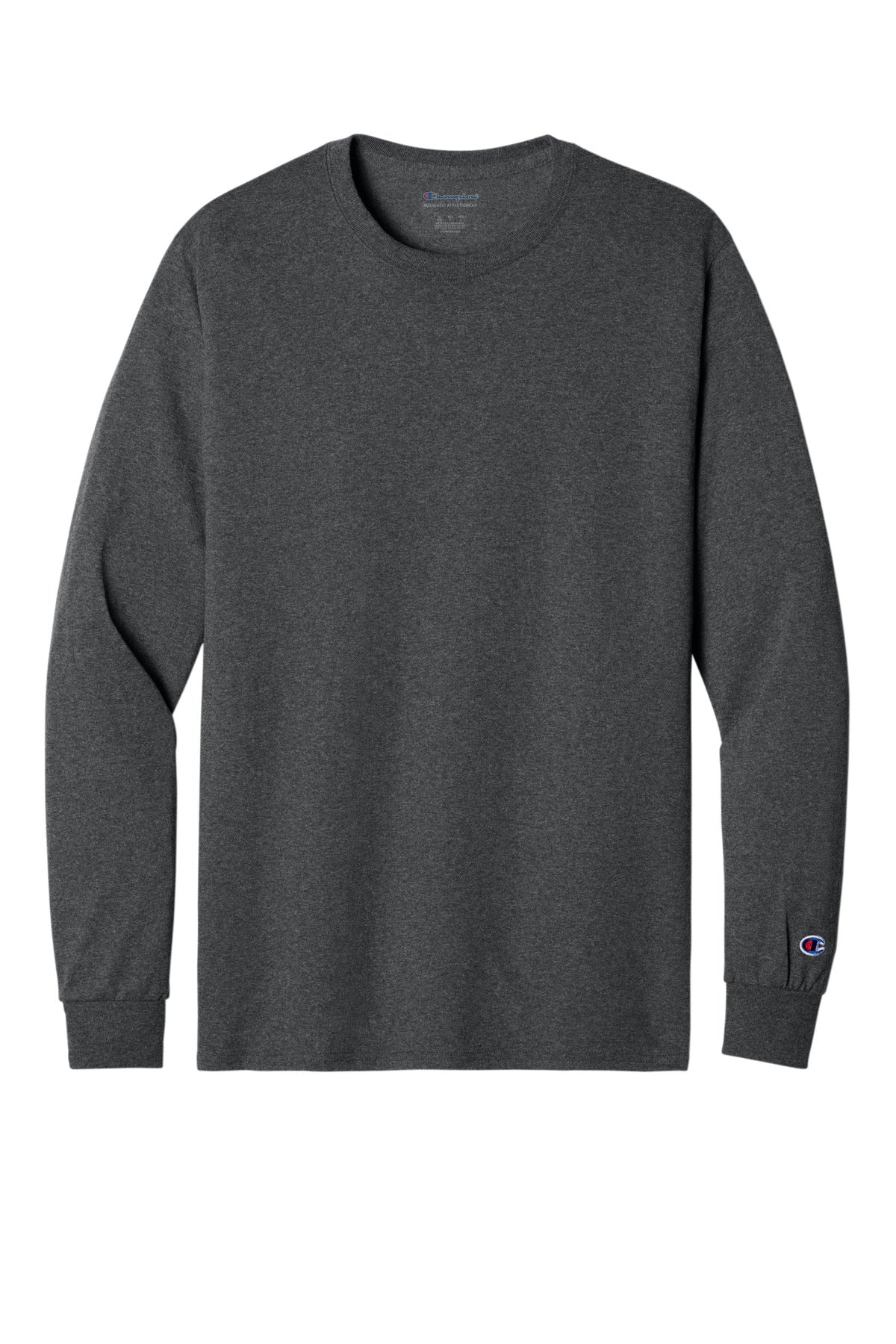 Champion Heritage 52-Oz Jersey Long Sleeve Tee CC8C Charcoal Heather