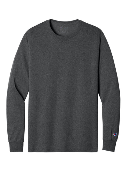 Champion Heritage 52-Oz Jersey Long Sleeve Tee CC8C Charcoal Heather